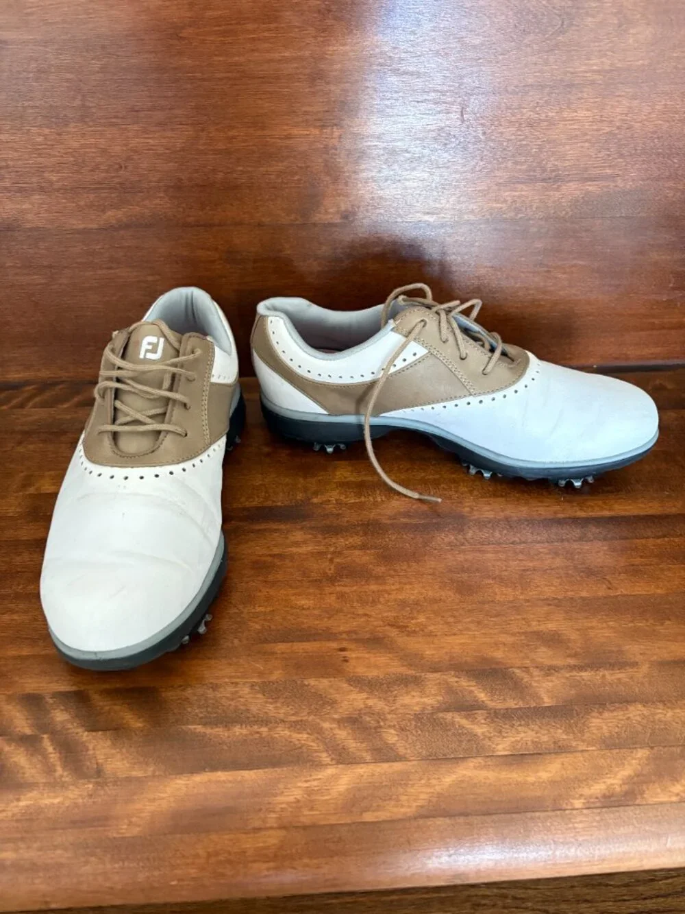 FootJoy eMerge Women’s Golf Shoes White/Taupe (93914) Sporty Athletic 7.5